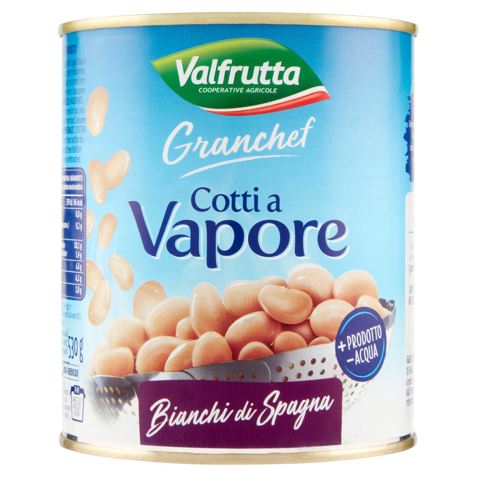 Bianchi di Spagna 610g Cotti a Vapore Granchef Valfrutta