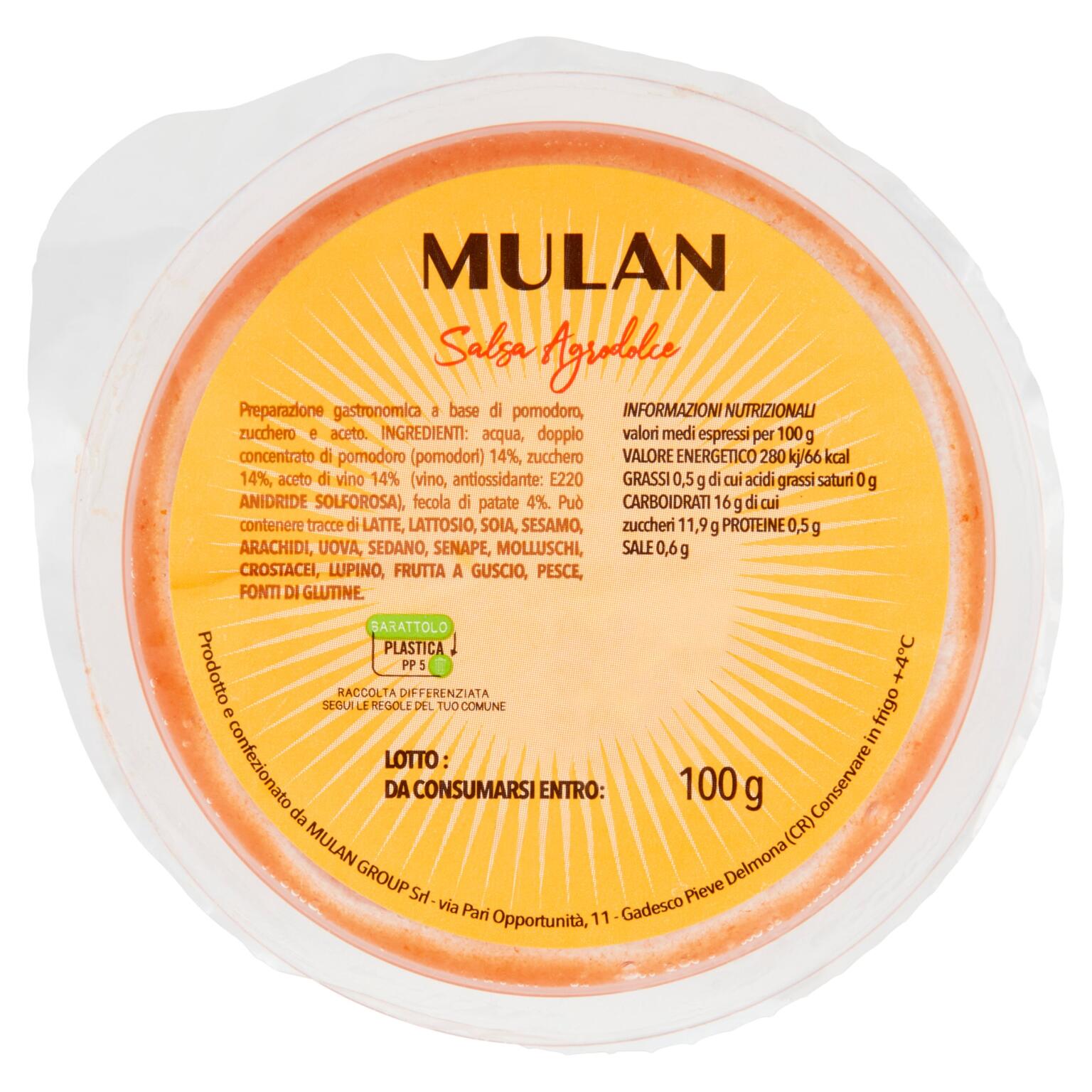 Salsa agrodolce 100g Mulan