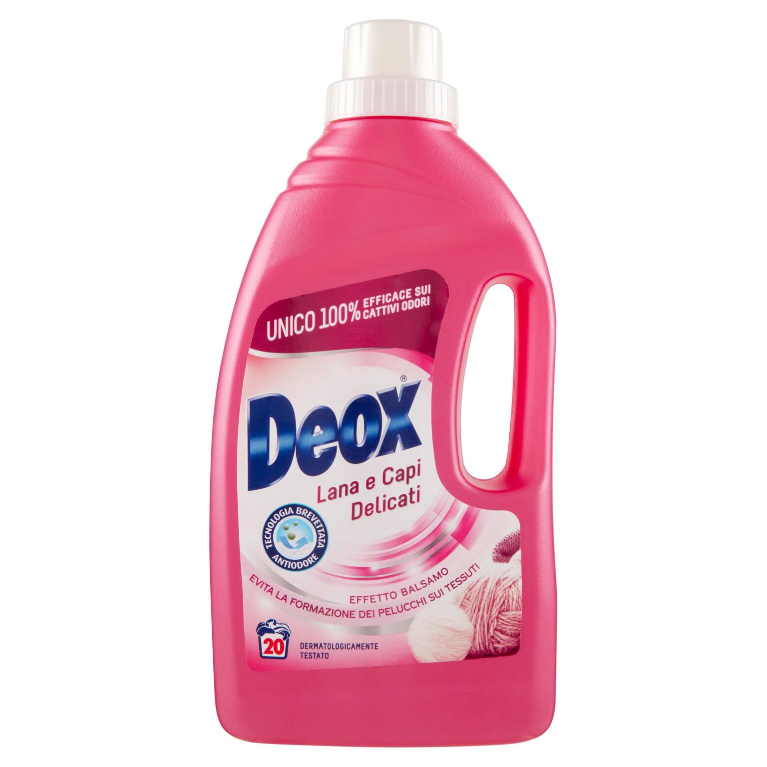 Detersivo per Capi Fini e Delicati 22lavaggi 1100ml Deox