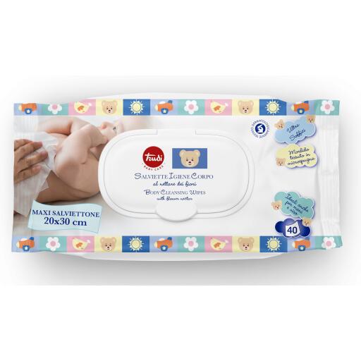 Salviette Igiene Corpo Trudi baby care 40pz Silc