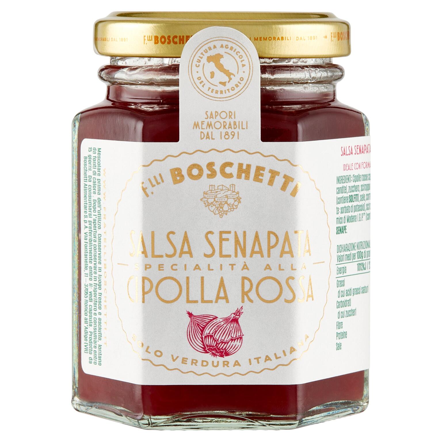 Salsa Cipolle Rosse e Senape 130g Boschetti
