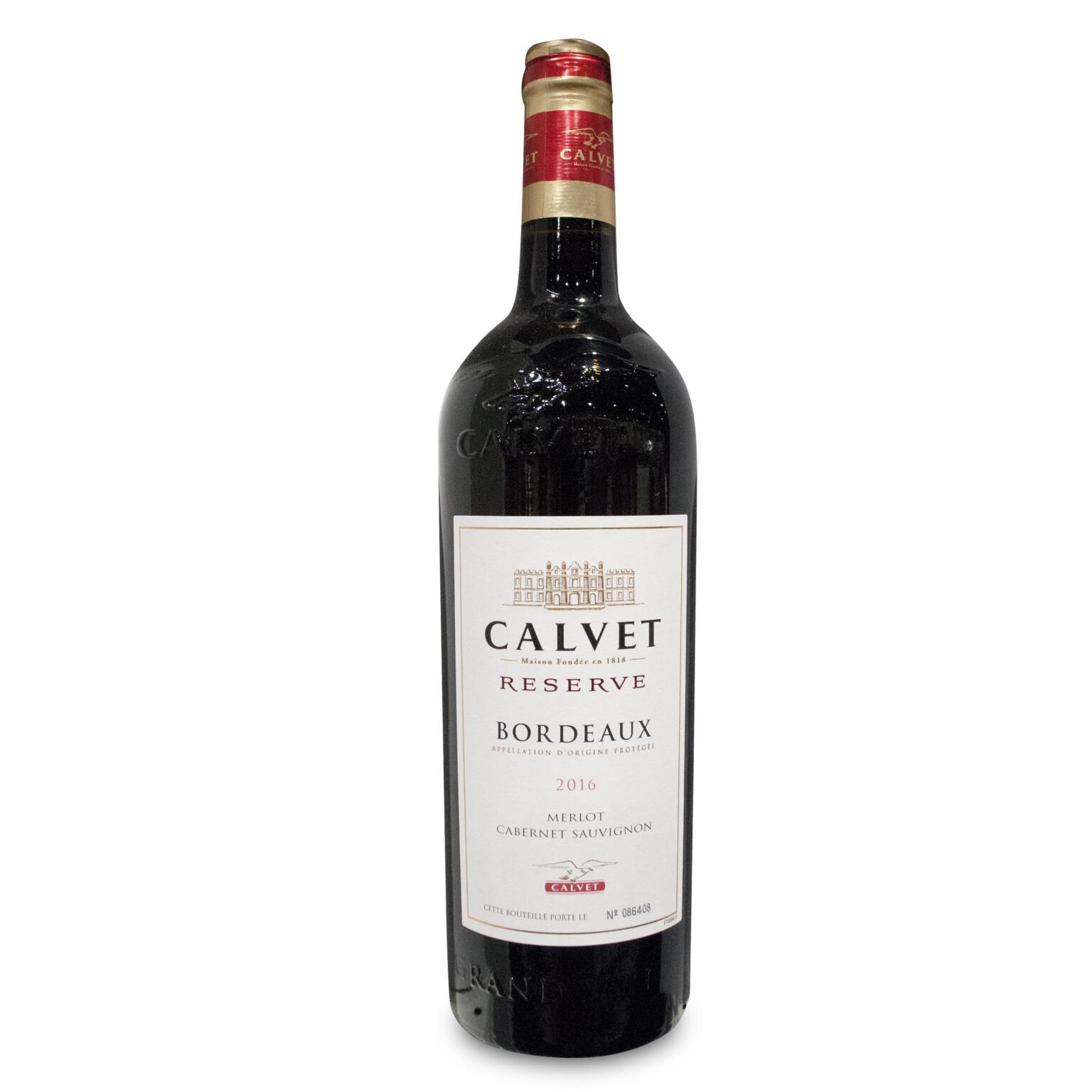 Bordeaux Calvet Reserve Appellation d'origine protegee 75cl Francia
