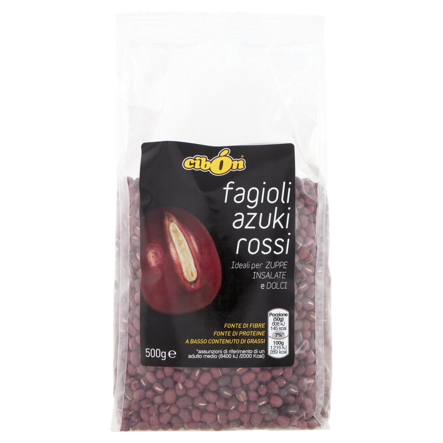 Fagioli Azuki rossi 500g Cibon