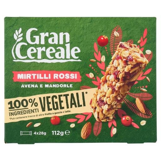 Barrette Grancerele Mirtillo Avena &Mandorla 112g Mulino Bianco