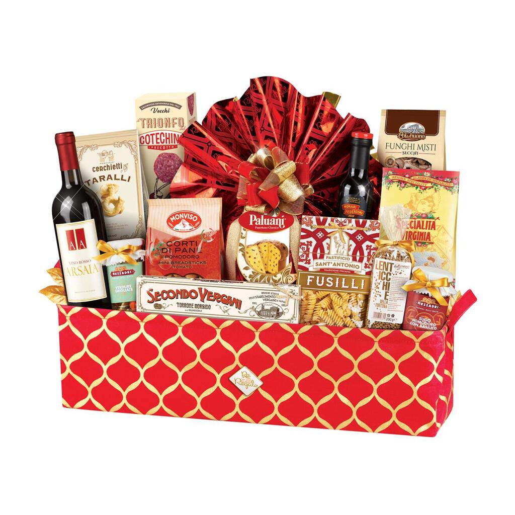 Cesto Natalizio Ghibellino 14 pezzi Re Regalo