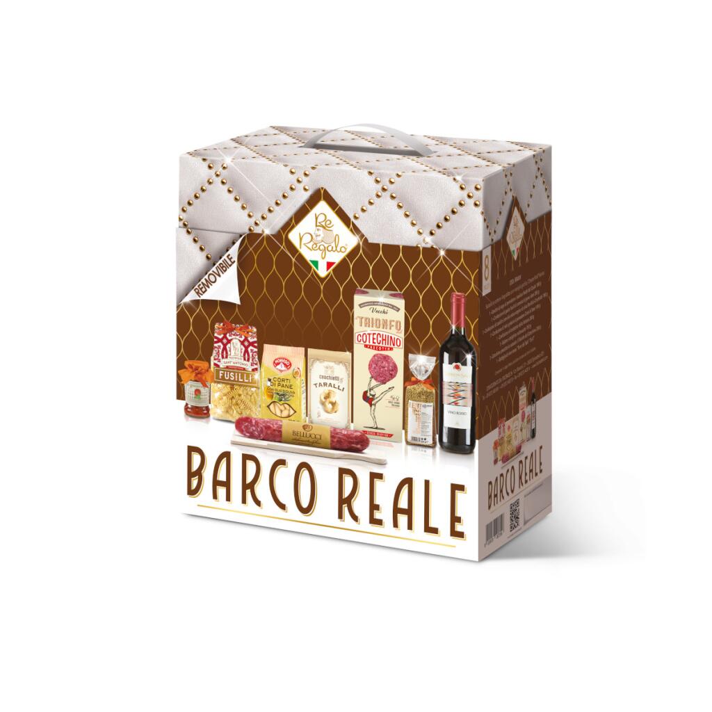 Cesto Natalizio Barco Reale 8 pezzi Re Regalo
