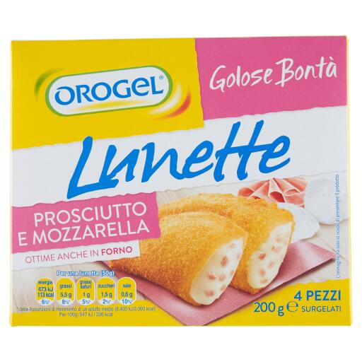 Lunette Mozzarella e Prosciutto 200g Orogel