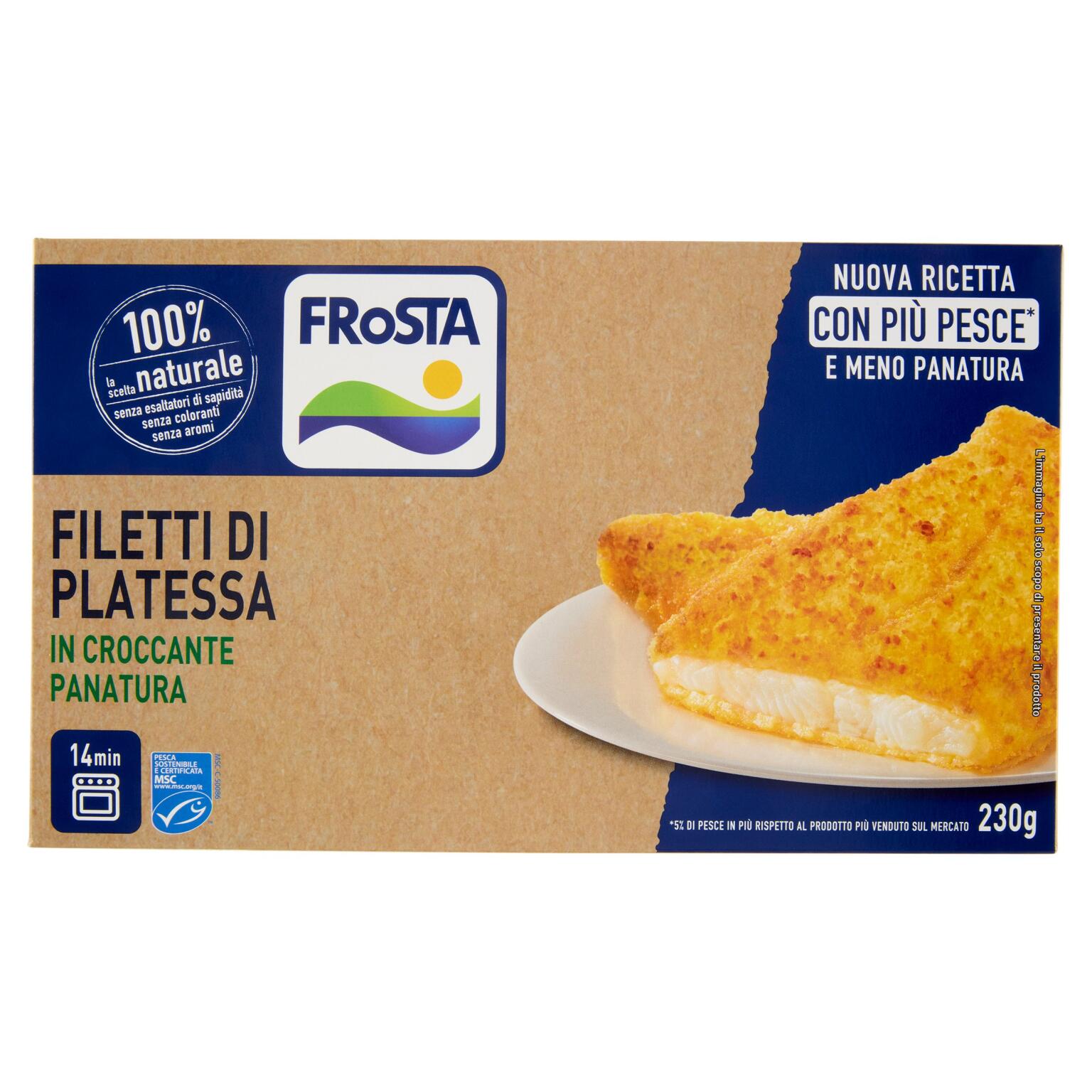 Filetti di platessa in croccante panatura 230g