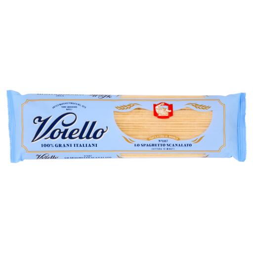 Spaghetti scanalati pasta di semola di grano duro trafilata bronzo n°107 500g Voiello