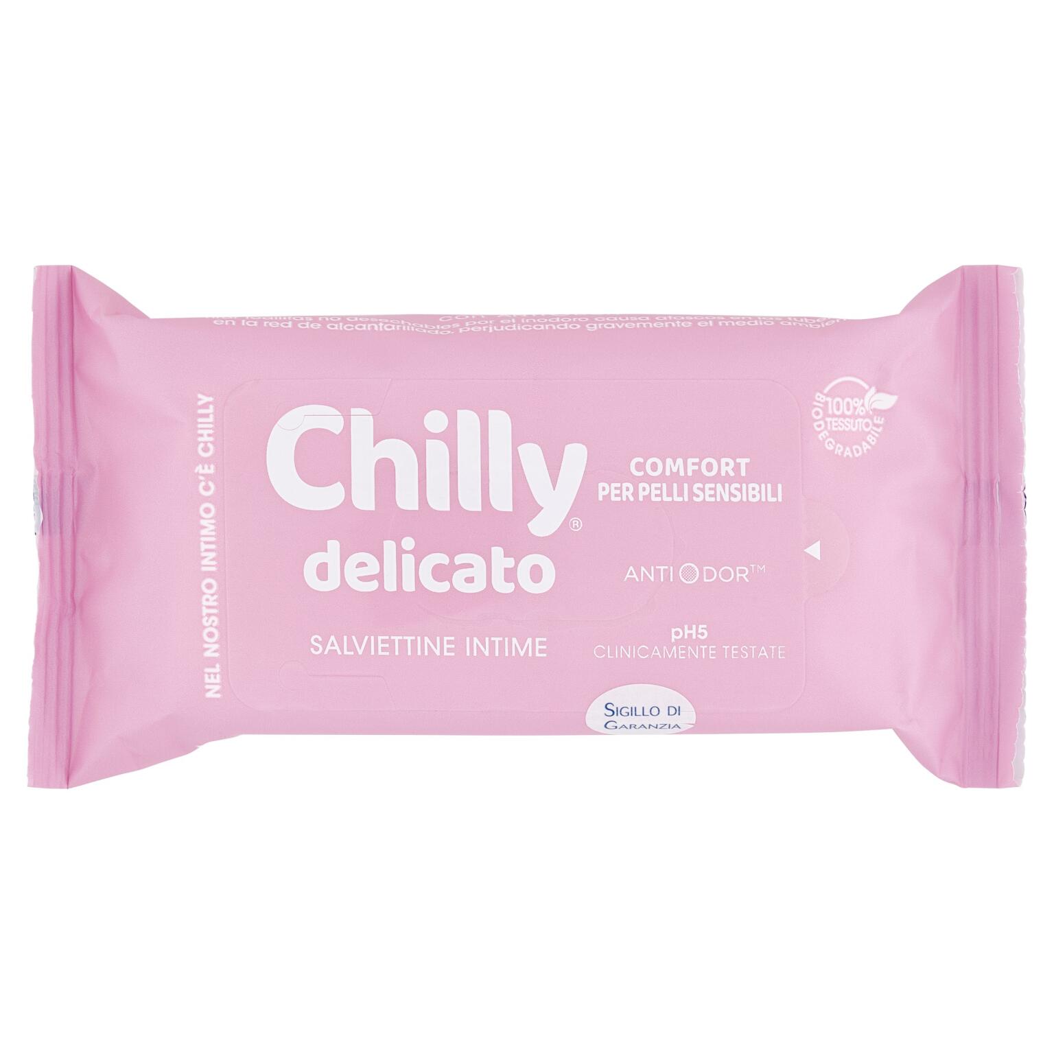 Salviettine intime delicato da 12pz Chilly