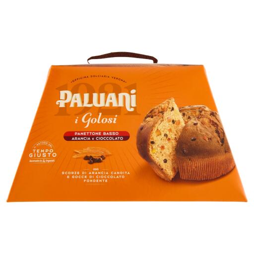 Panettone Basso Arancia e Cioccolato 750g Paluani