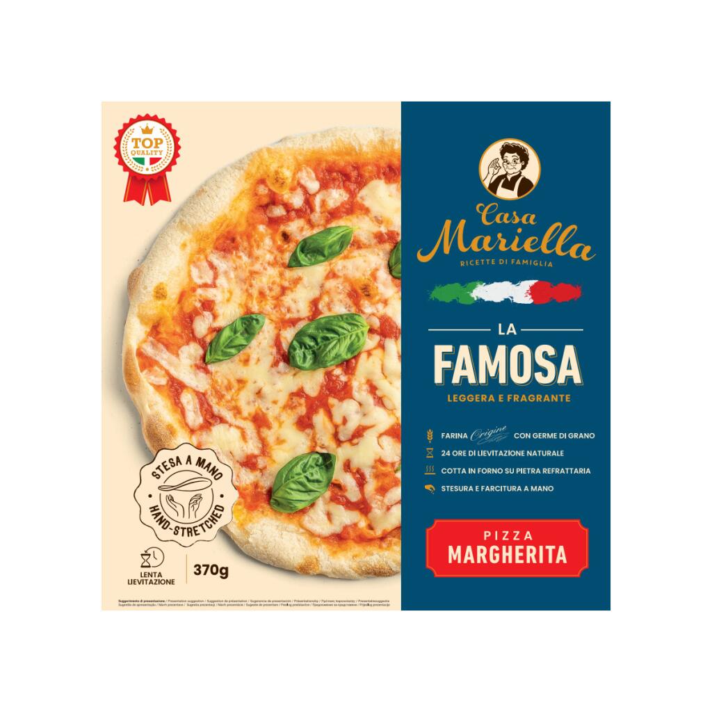 Pizza margherita da 370g Casa Mariella