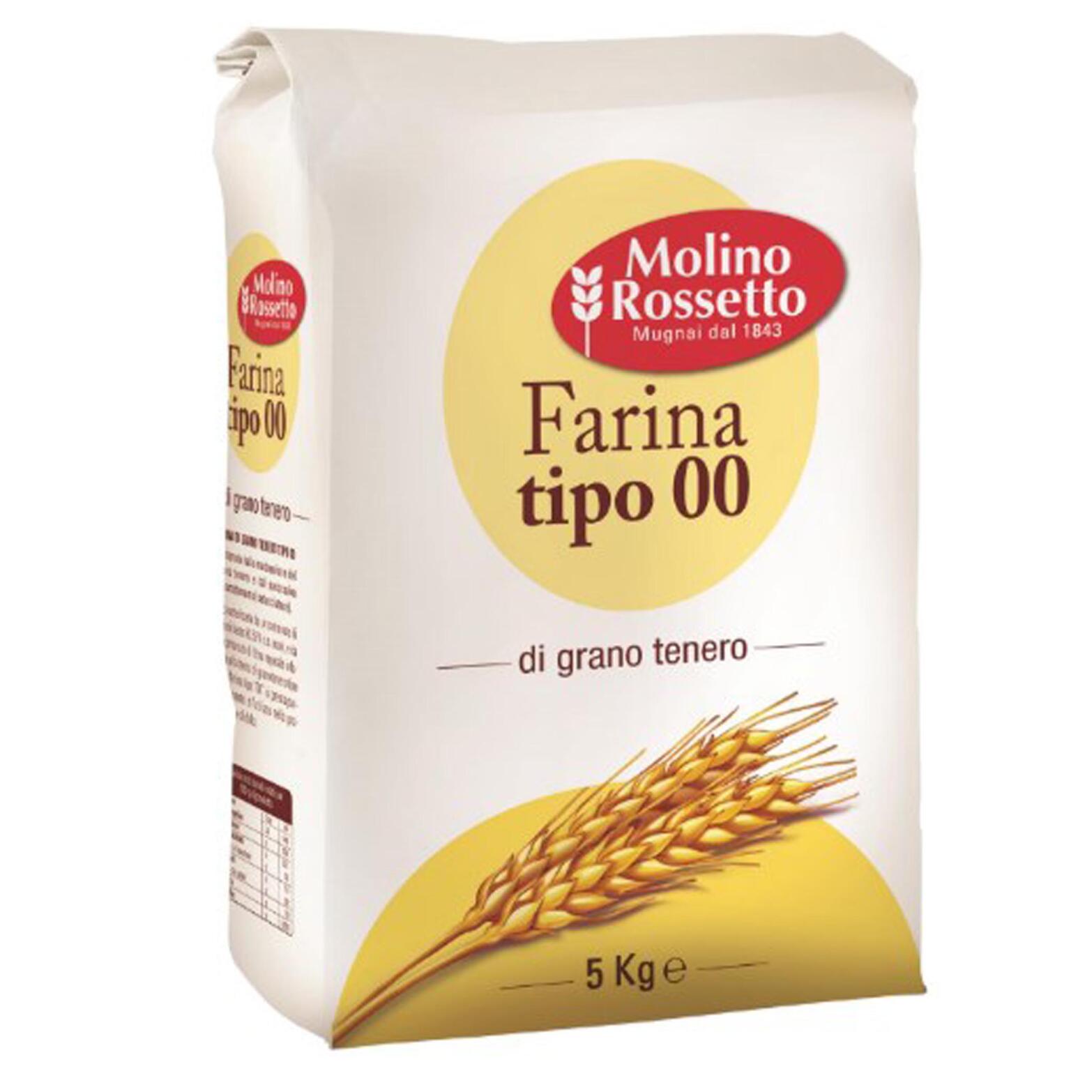 Farina grano tenero "00" 5kg Molino Rossetto
