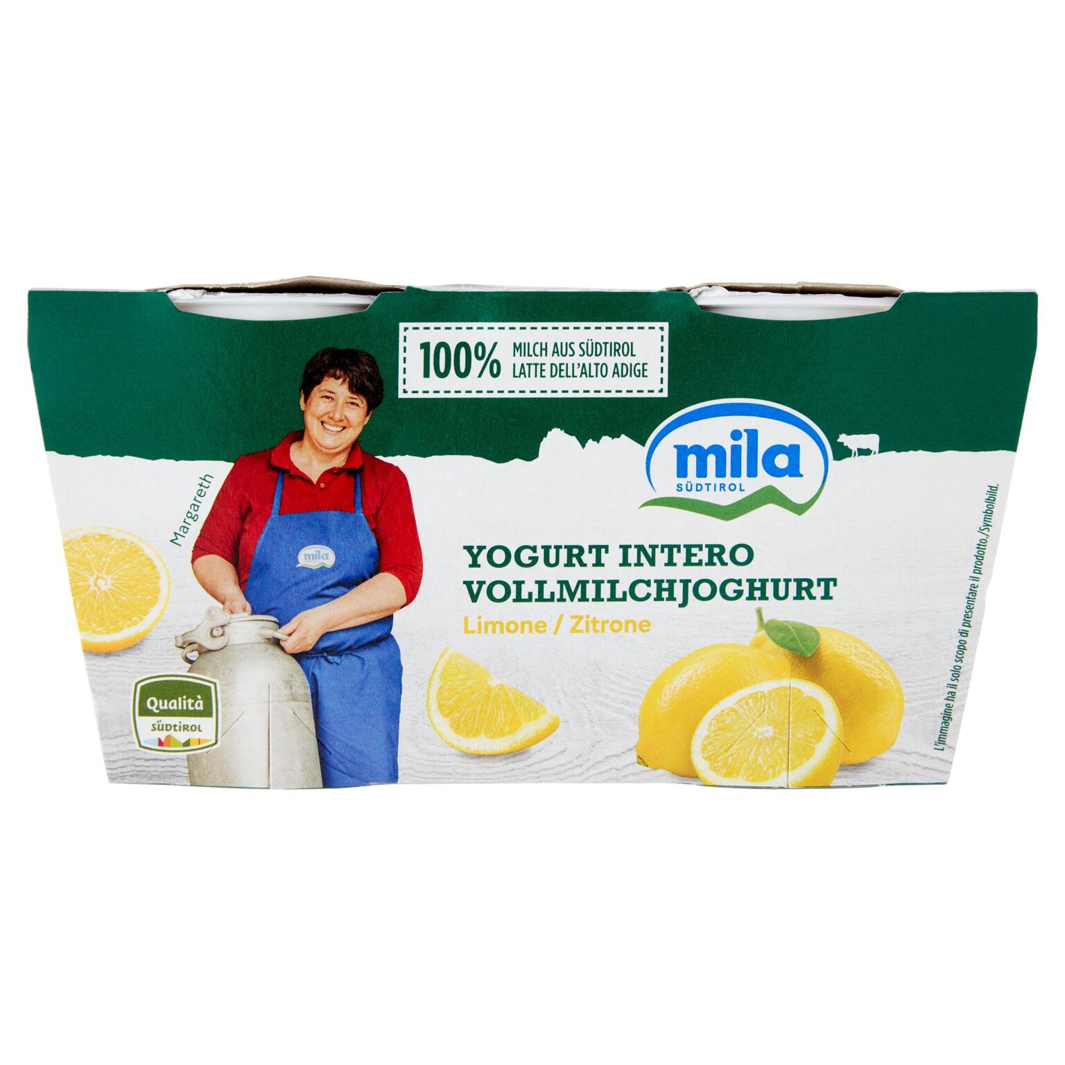 Yogurt intero limone 2x125g Mila