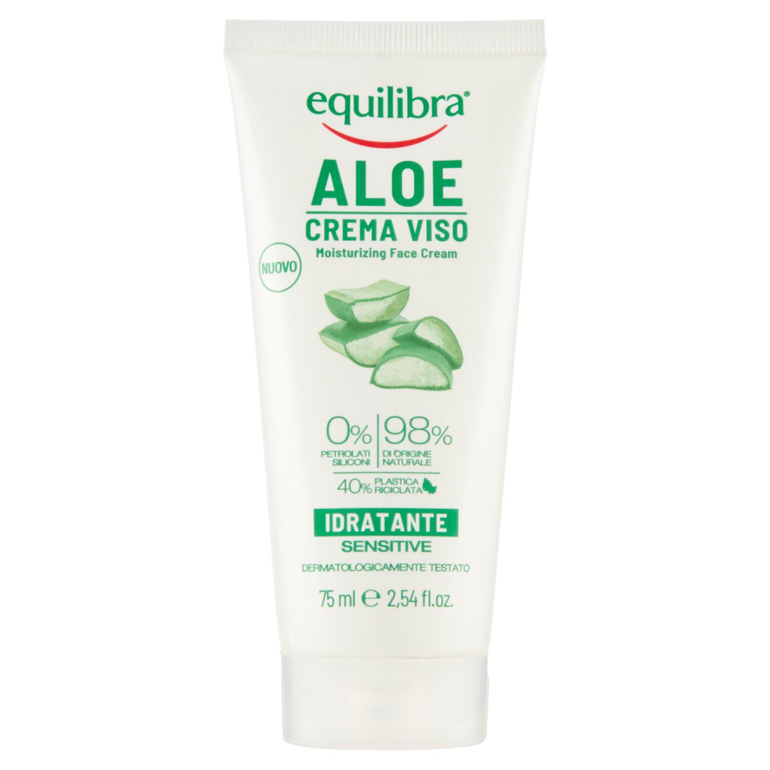 Crema viso 40% aloe vera 75ml Equilibra