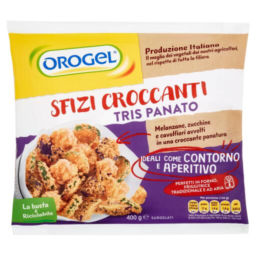 Tris di verdure panate da 400g Orogel