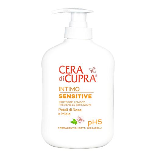 Detergente intimo Cupra sensitive petali di rosa e mile da 200ml