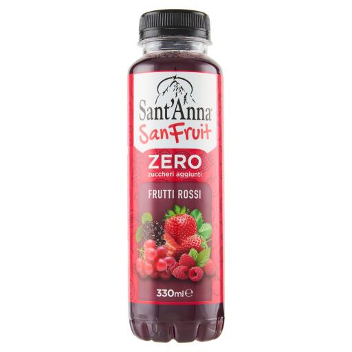 Sanfruit Zero zuccheri zuccheri aggiunti ai fruttiRossi da 330ml