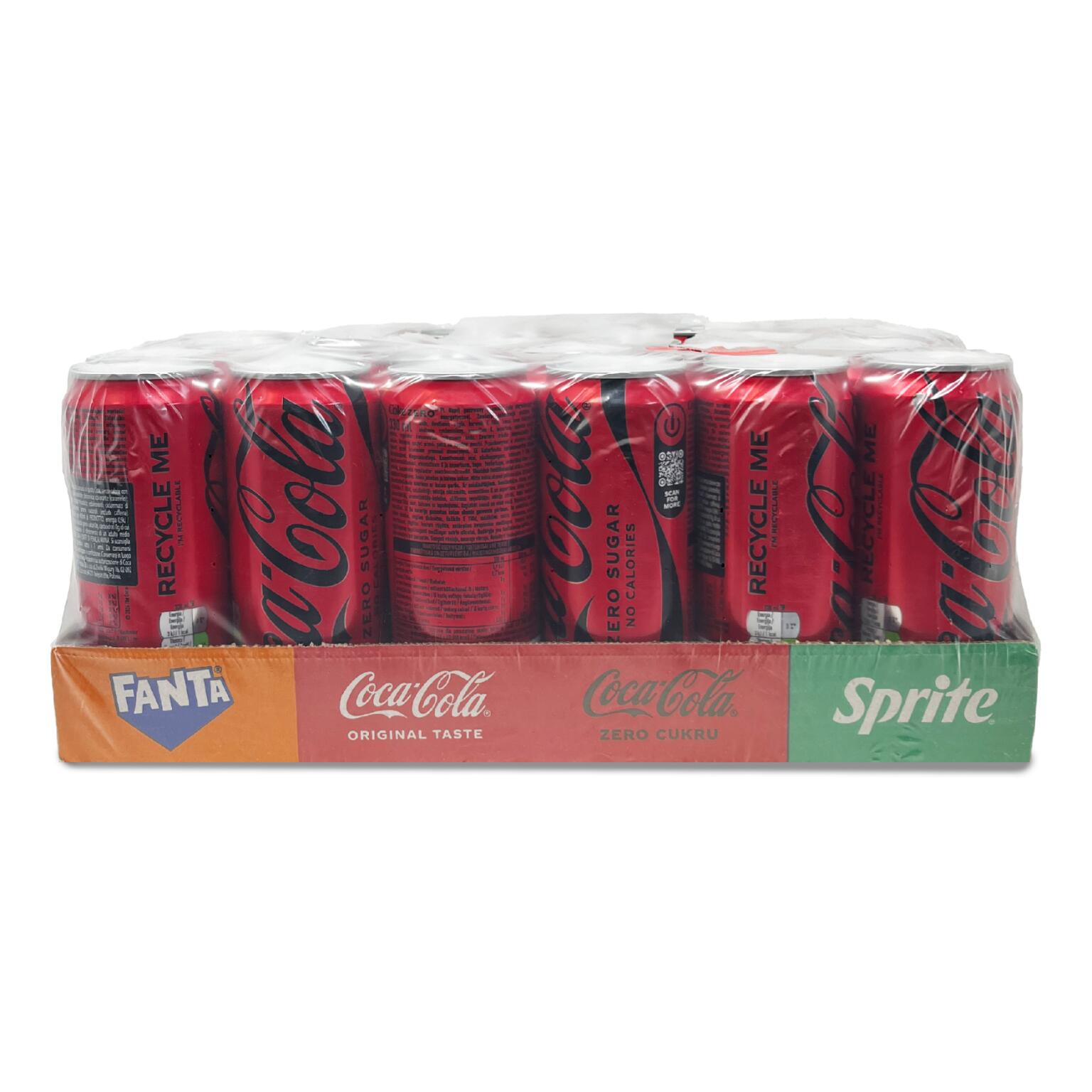 Coca cola zero 24x33cl lattina