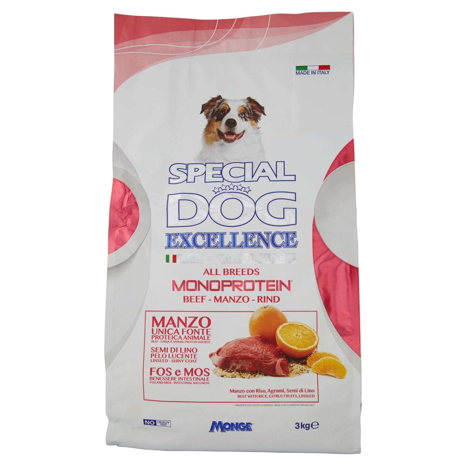 Special dog excellence monoproteico manzo 3kg