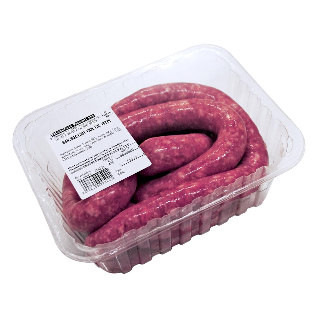 Salsiccia di suino dolce confezione atm