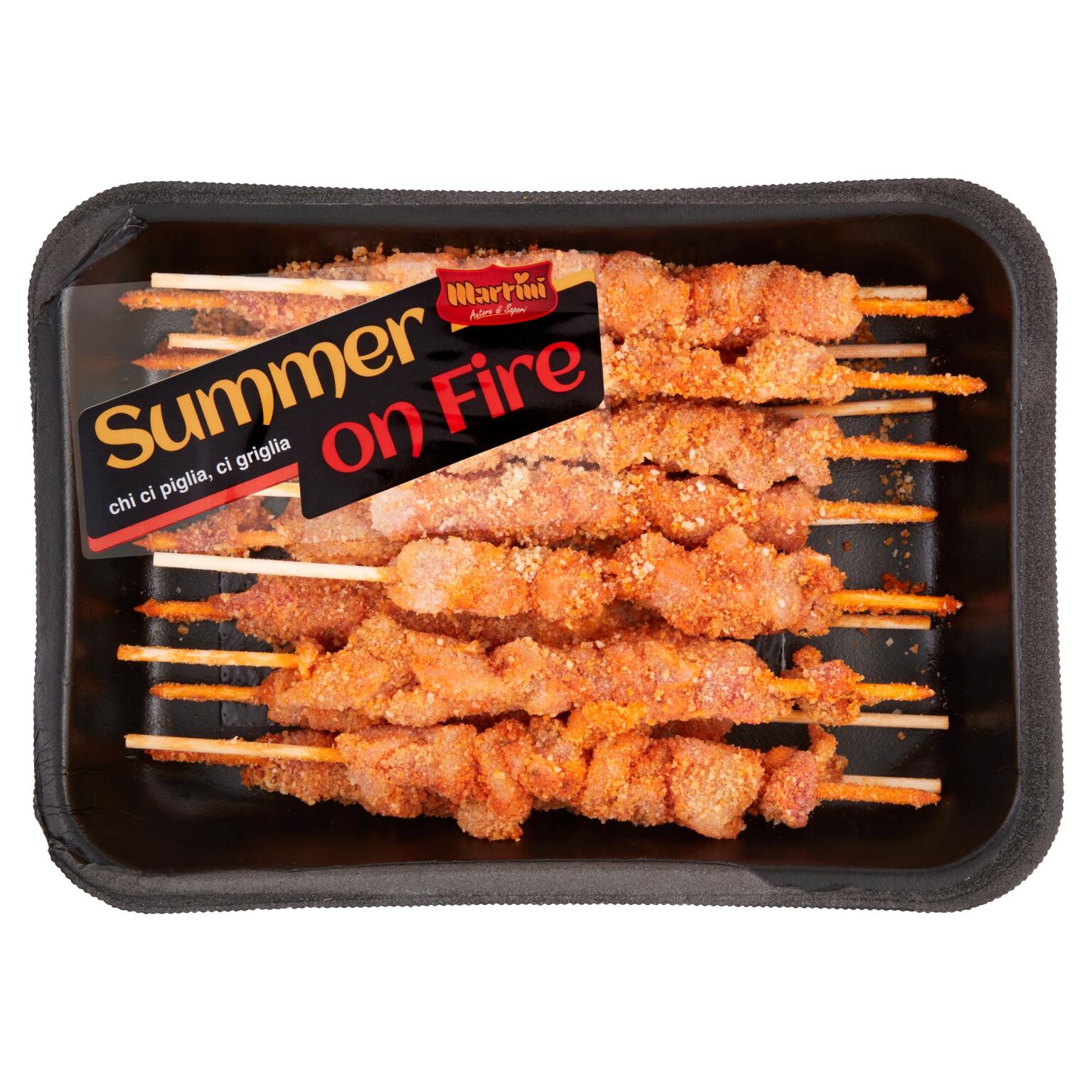 Arrosticini di pollo panati marinati in salsa bbq Kansas 330g