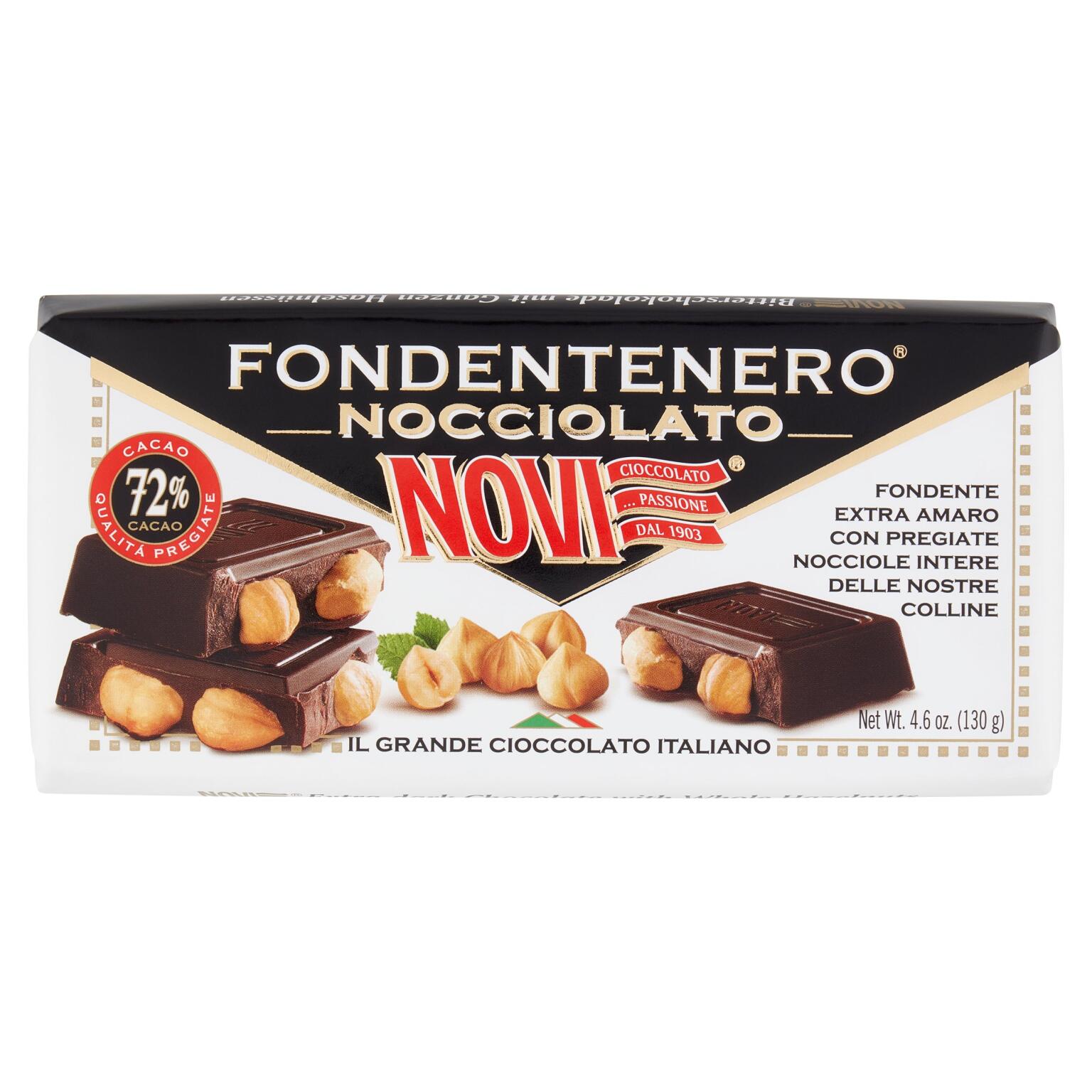 Nocciolato fondente nero 130g Novi