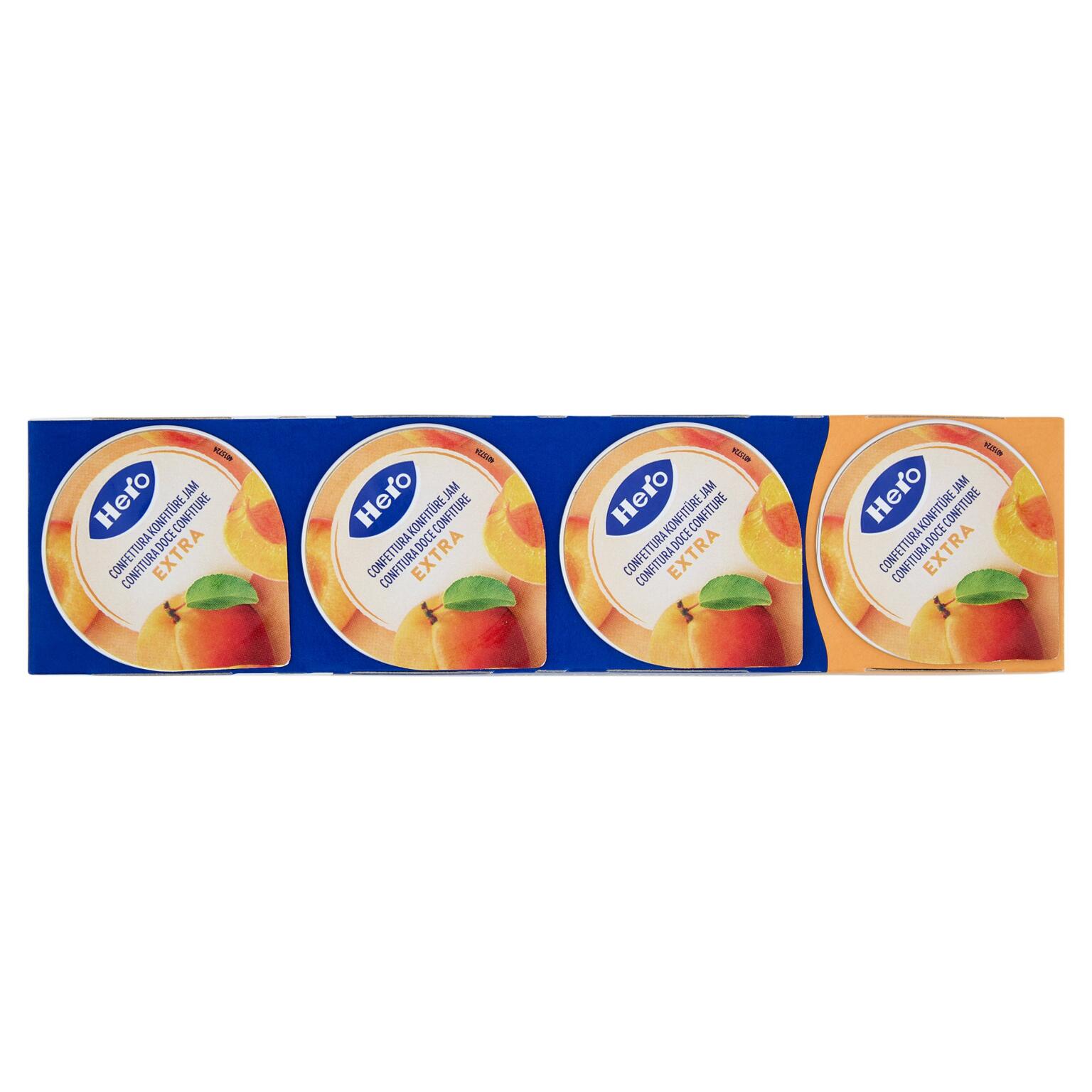 Confettura poker gusto albicocca 4x25g Hero