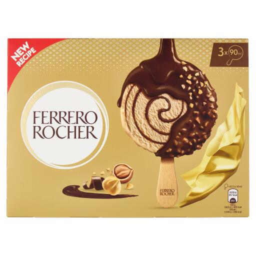 3 Ferrero rocher ice cream 3x63g
