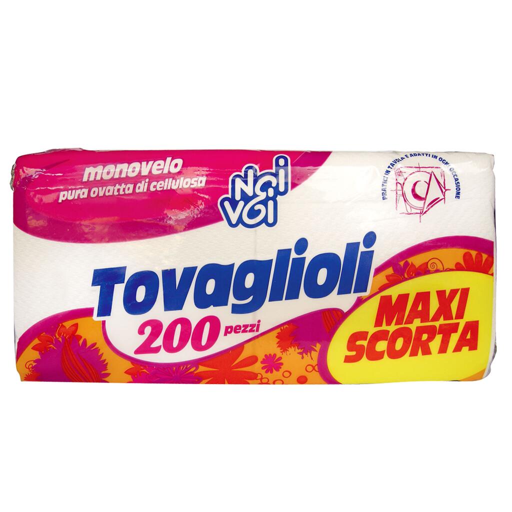 Tovaglioli monovelo 200pz Noi&Voi