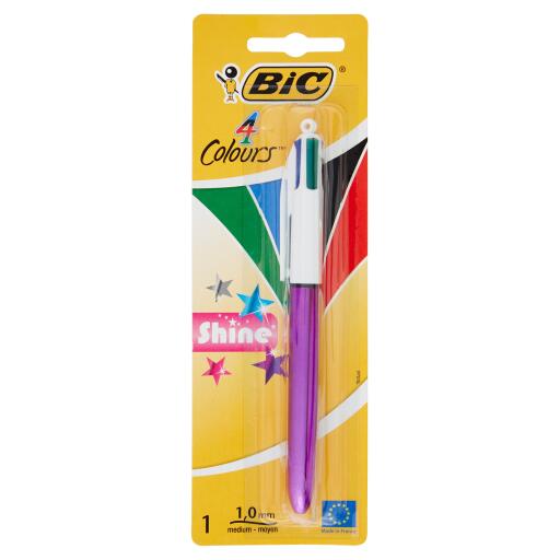 Penna a sfera 4 colori shine Bic