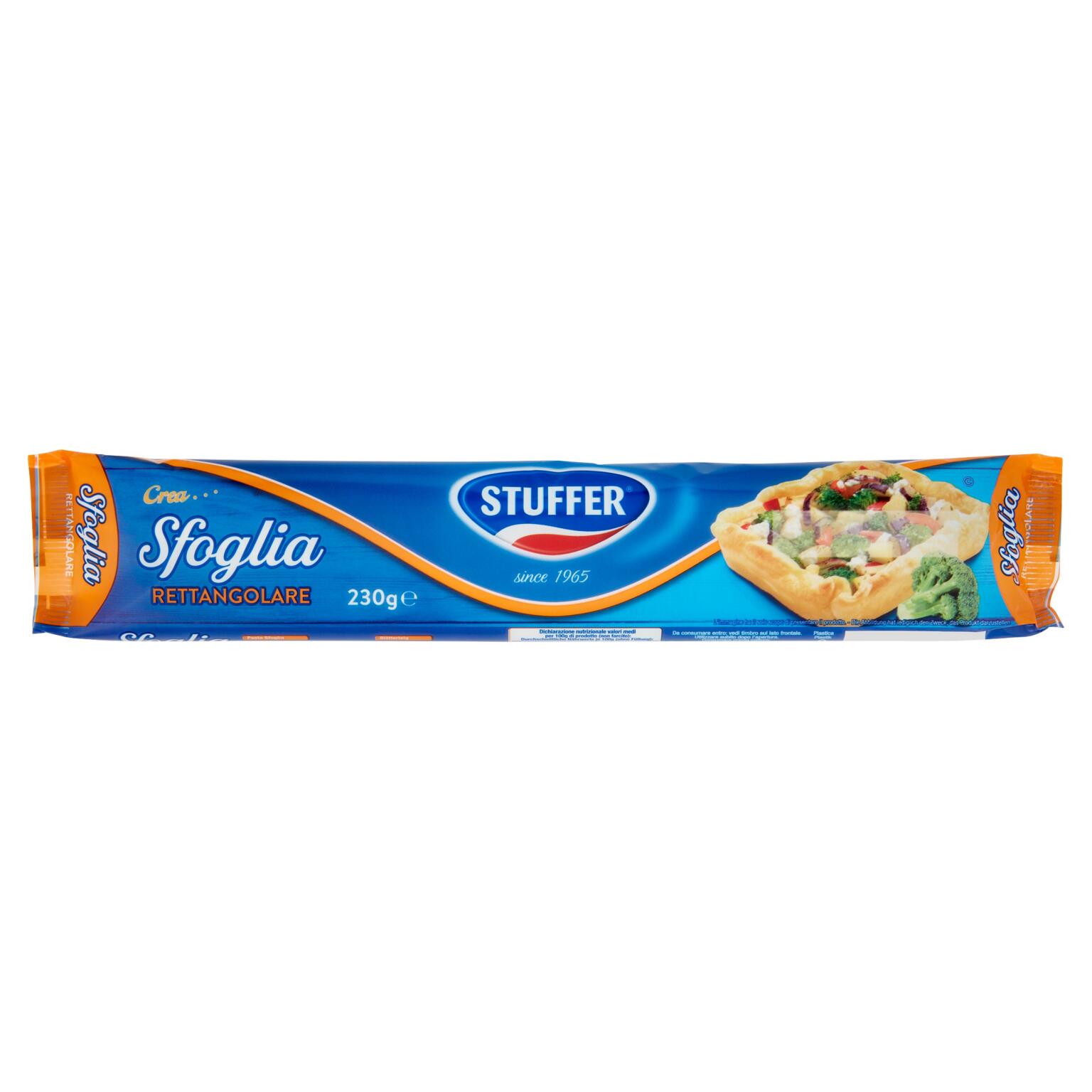 Pasta sfoglia rettangolare 230g Stuffer