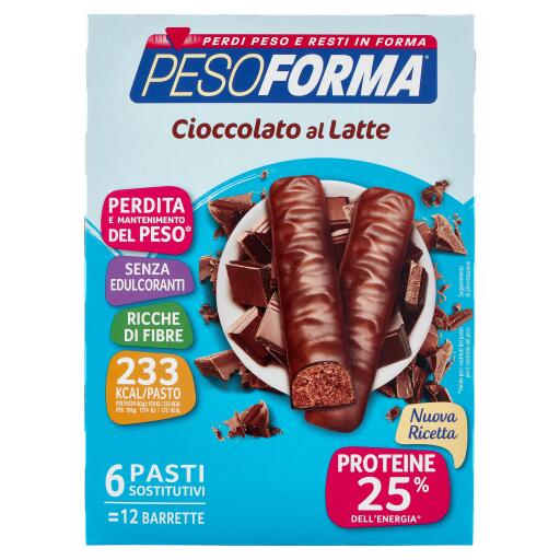 Pesoforma 6 barrette cioccolato 372g