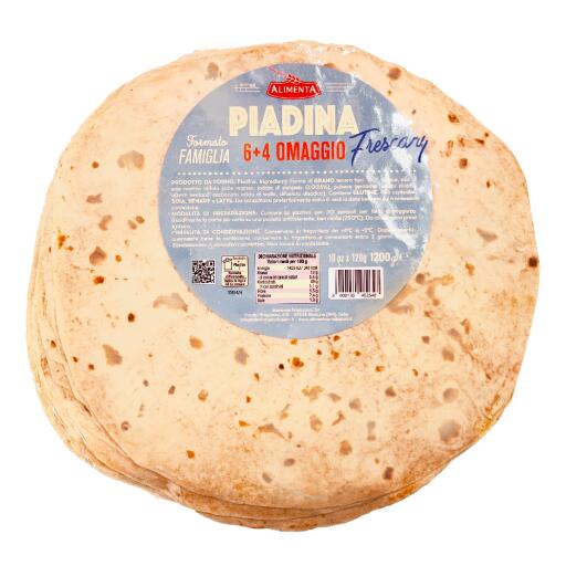 Piadina classica fresca confezione da 10 pezzi 1,2kg