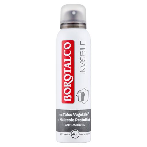 Deodorante Borotalco spray invisible grigio 150ml