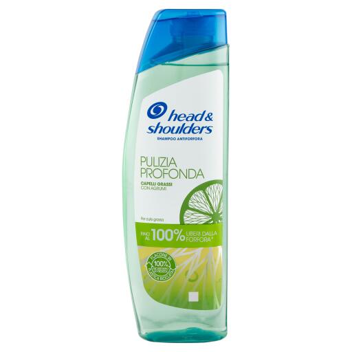 Shampoo Head & Shoulders pulizia proonda capelli grassi con agrumi da 250ml