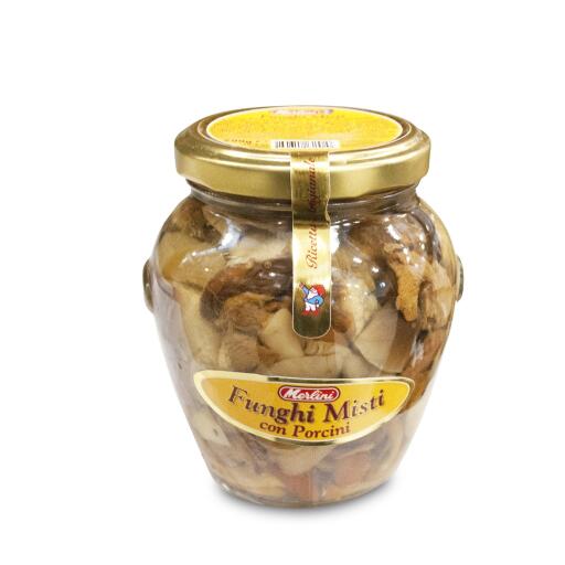 Funghi misti con porcini in olio di semi 290g Merlini