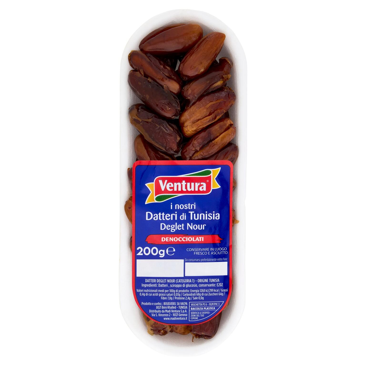 Datteri degla denoccialati 200g Ventura