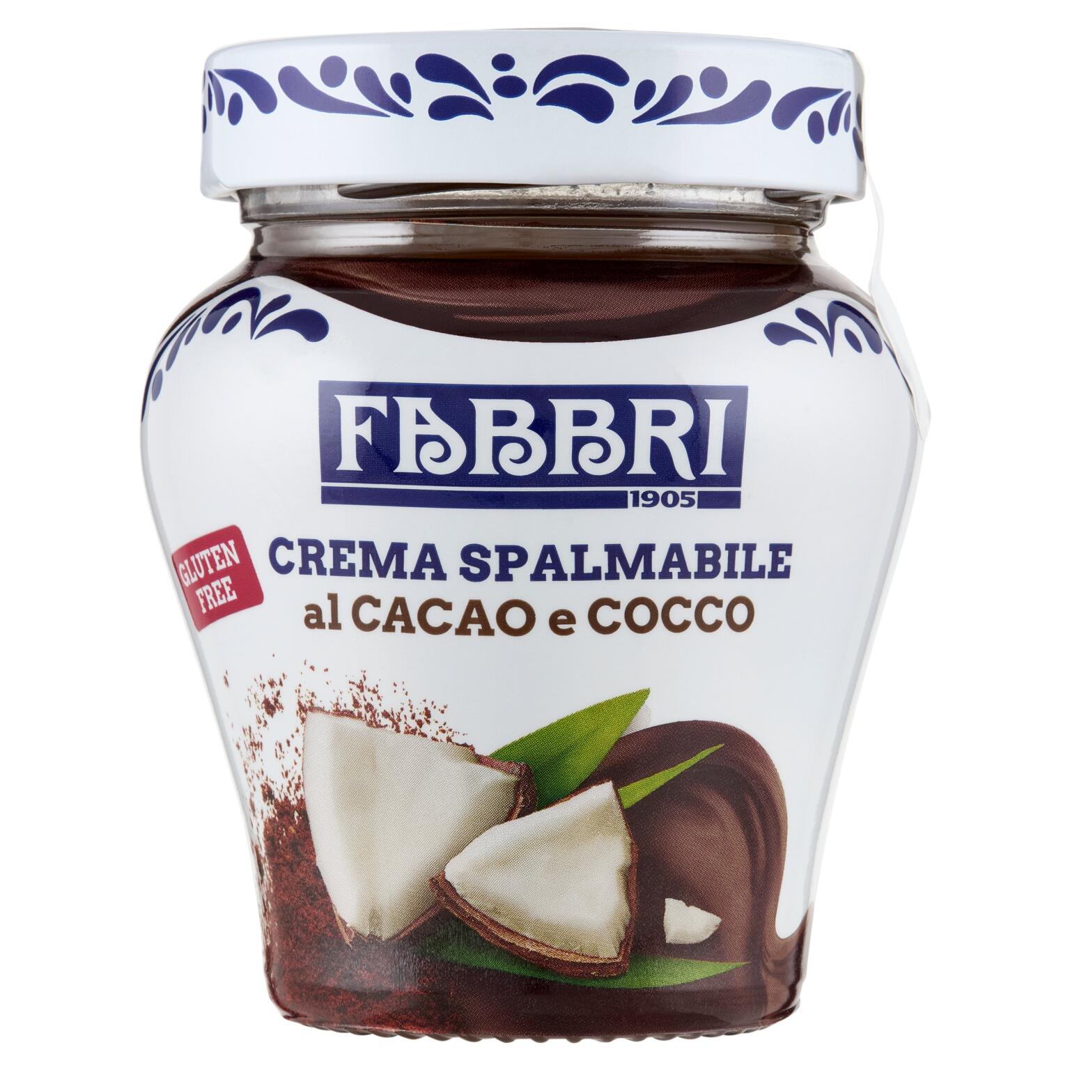 Crema spalmabile al cacao e cocco 200g Fabbri