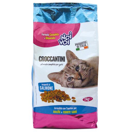 Croccantini per gatti insap. Salmone 2Kg Noi&Voi