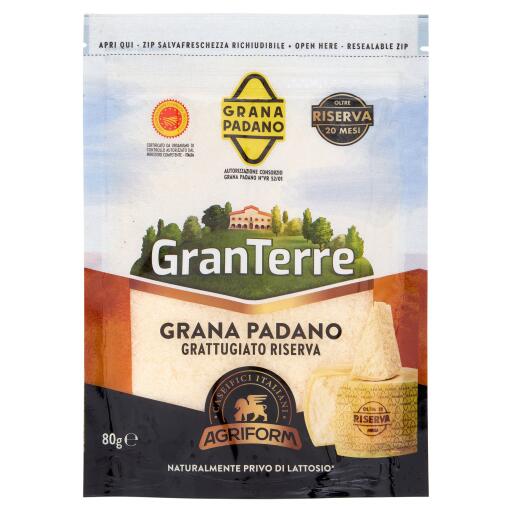 Grana Padano DOP Riserva grattuggiato da 80g