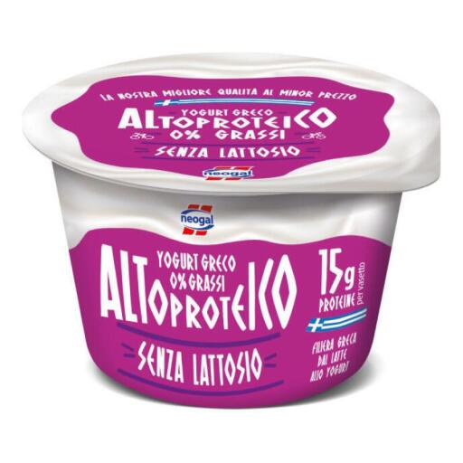 Yogurt Greco 0% grassi senza lattosio Altoproteico 150g Neogal