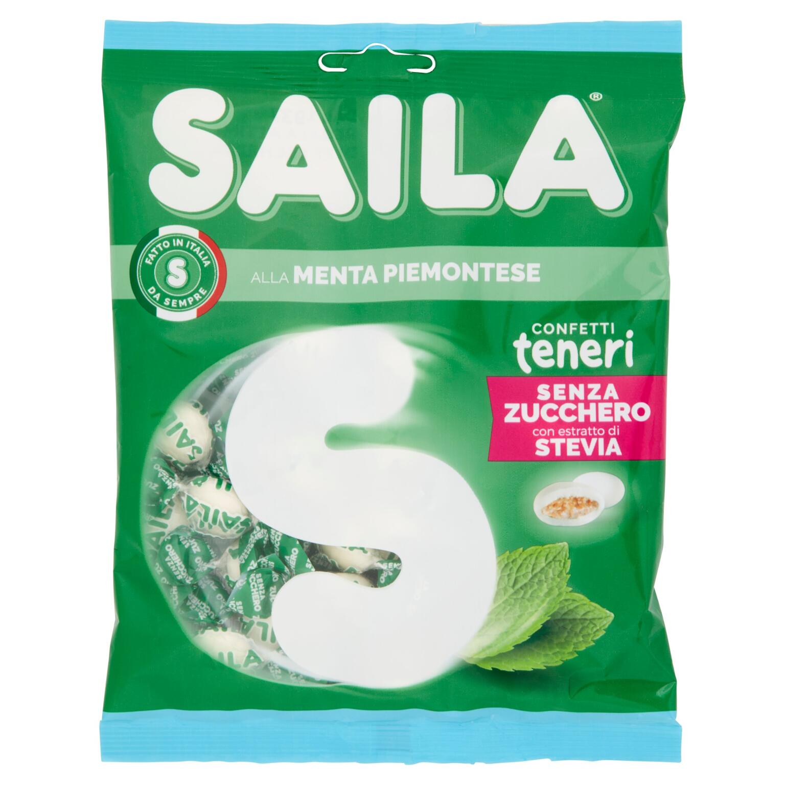 Caramelle free dure gusto menta 75g Saila