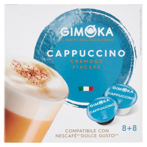 Caffè 16 capsule cappuccino 164g Gimoka compatibile con macchine nescafè