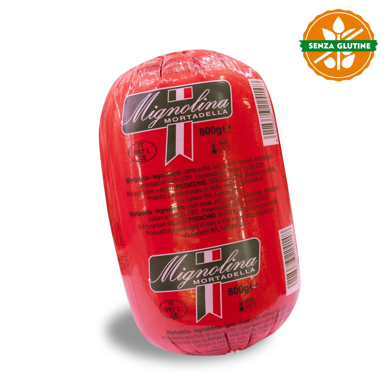 Mortadella Mignolina 800g senza glutine