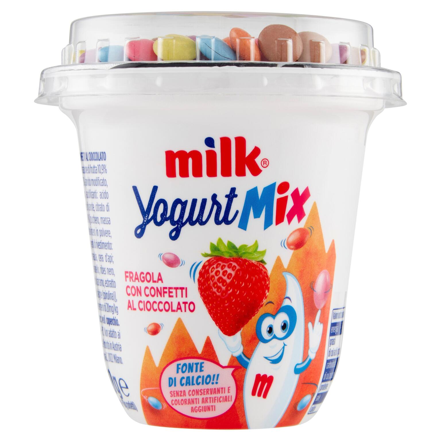Milk for Kids 110g Yogurt Fragola con Mini Marshmallows