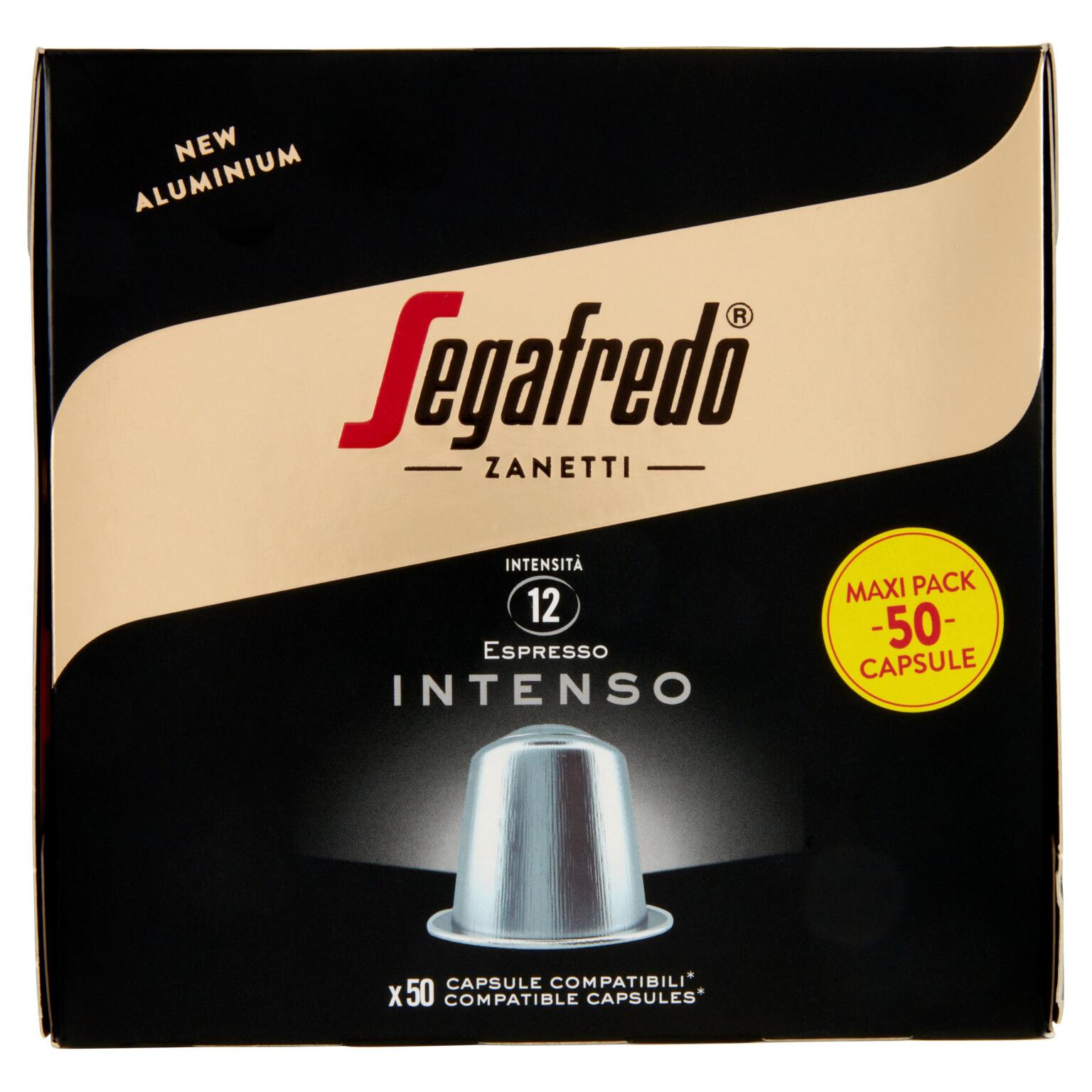 50 Capsule Caffè Intenso 5,1g Compatibili Nespresso Segafredo