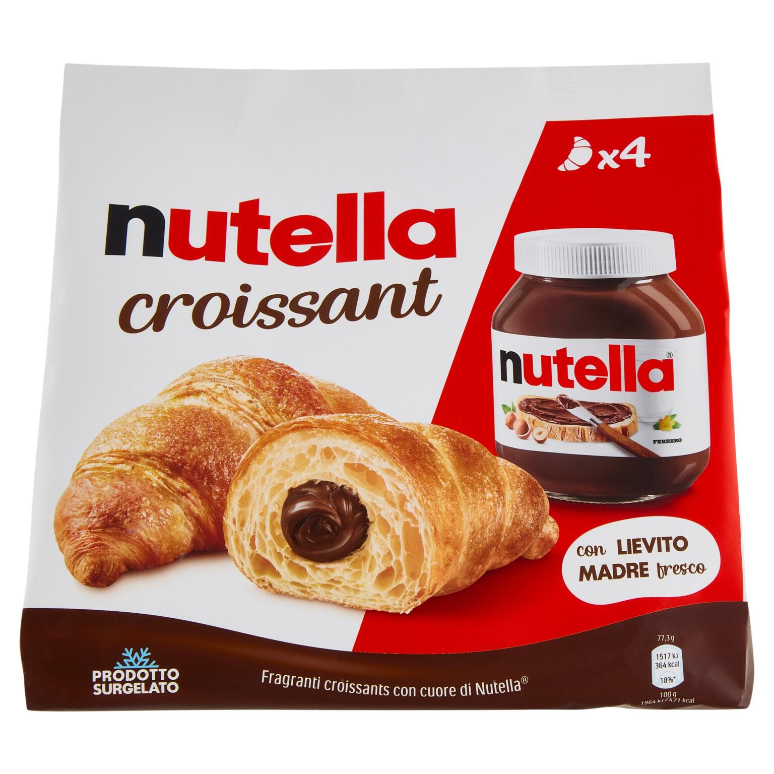 Croissant Nutella 4 pezzi 340g Ferrero