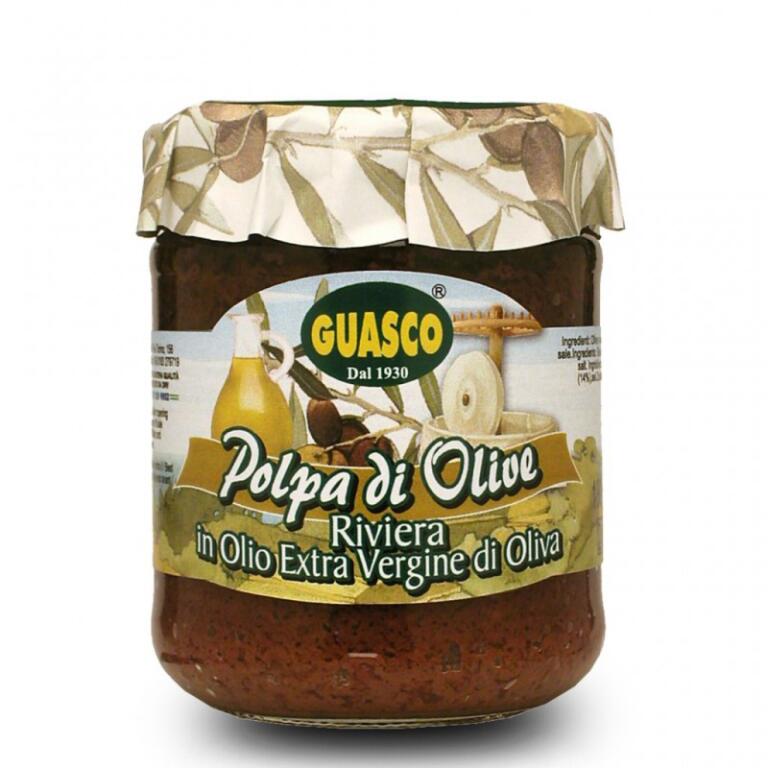 Polpa olive nere riviera 190g Guasco