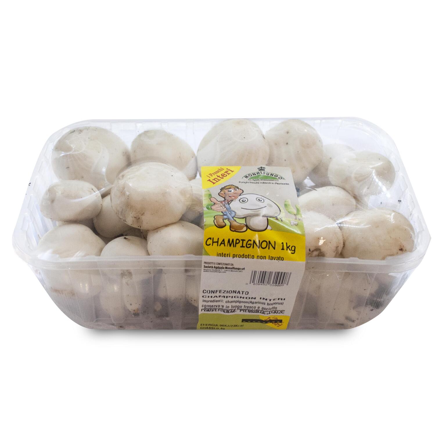 Funghi champignon interi kg.1 Monalfungo
